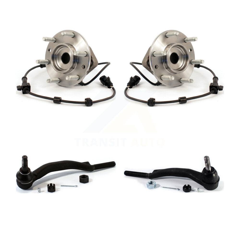 Kit de roulement de roue avant et d'extrémité de biellette de direction, pour Chevrolet GMC Trailblazer Envoy XL EX
