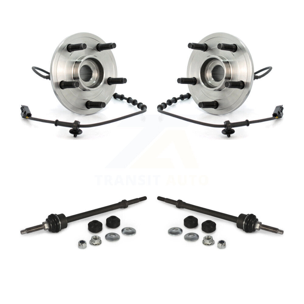 Ensemble de roulement de moyeu avant et Kit de liaison pour Dodge Ram 1500 4WD avec ABS à 4 roues