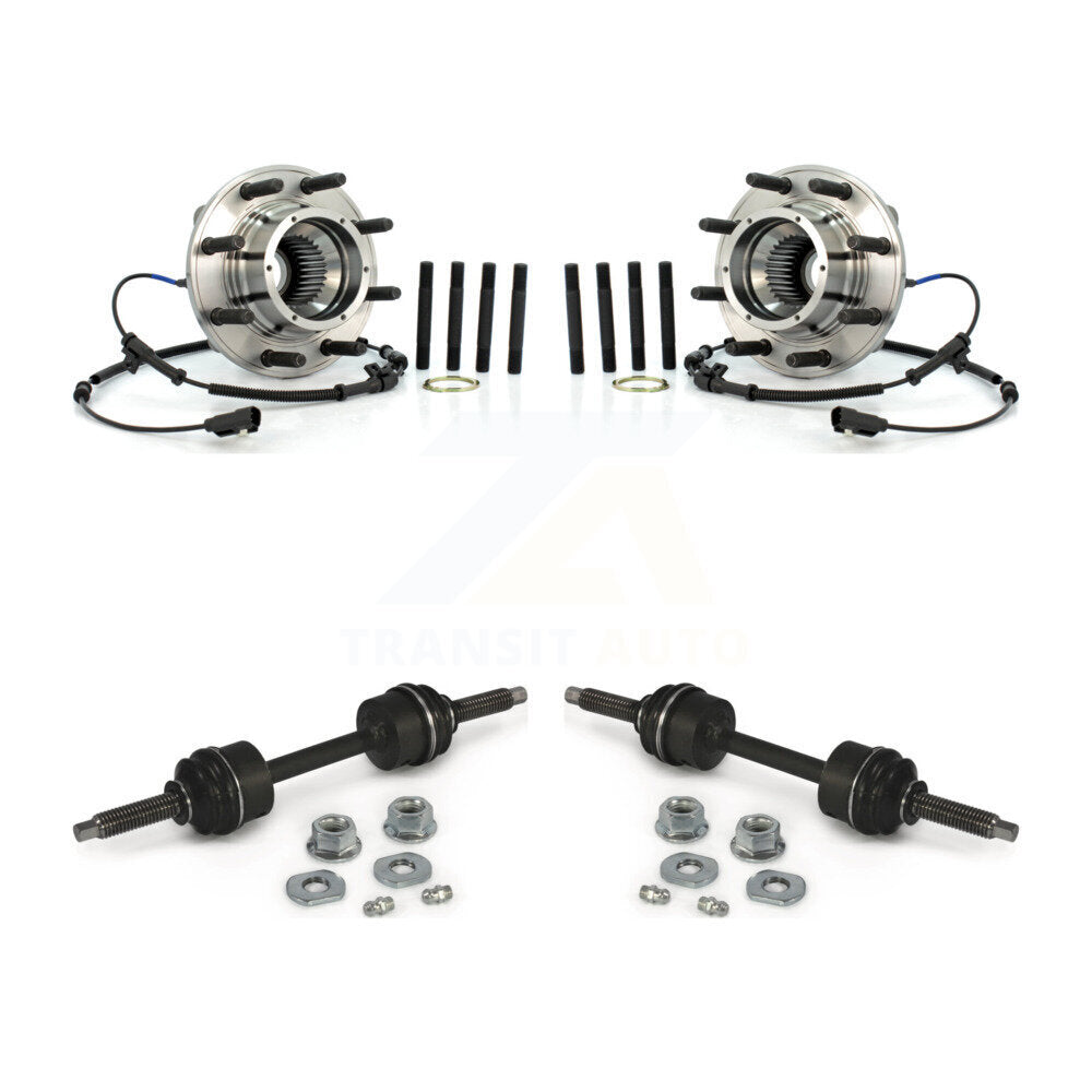 Ensemble de roulement de moyeu avant et Kit de liaison pour Ford F-350 Super Duty F-250 4WD
