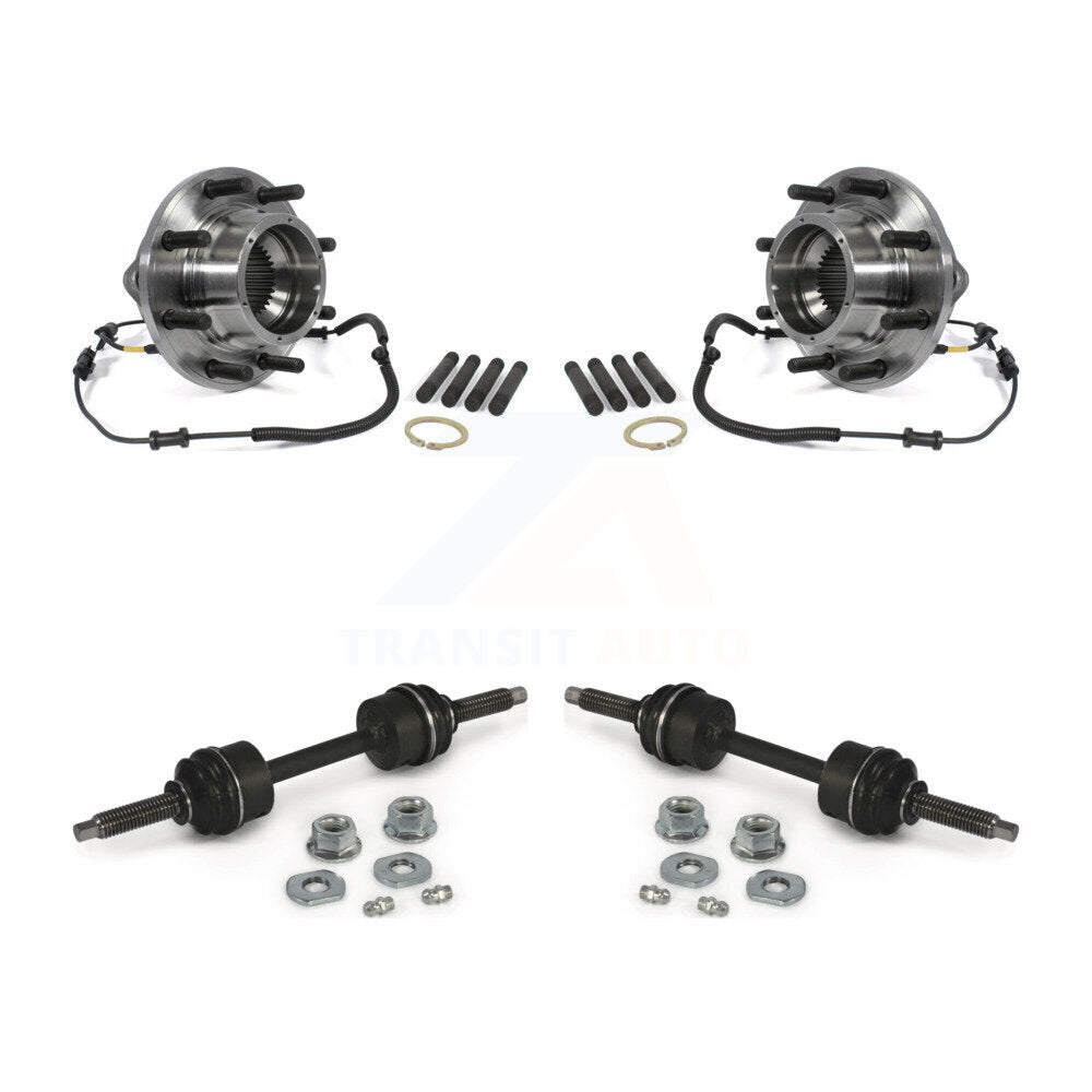 Ensemble de roulement de moyeu avant et Kit de liaison pour Ford F-350 Super Duty 4WD 2011 – 2016