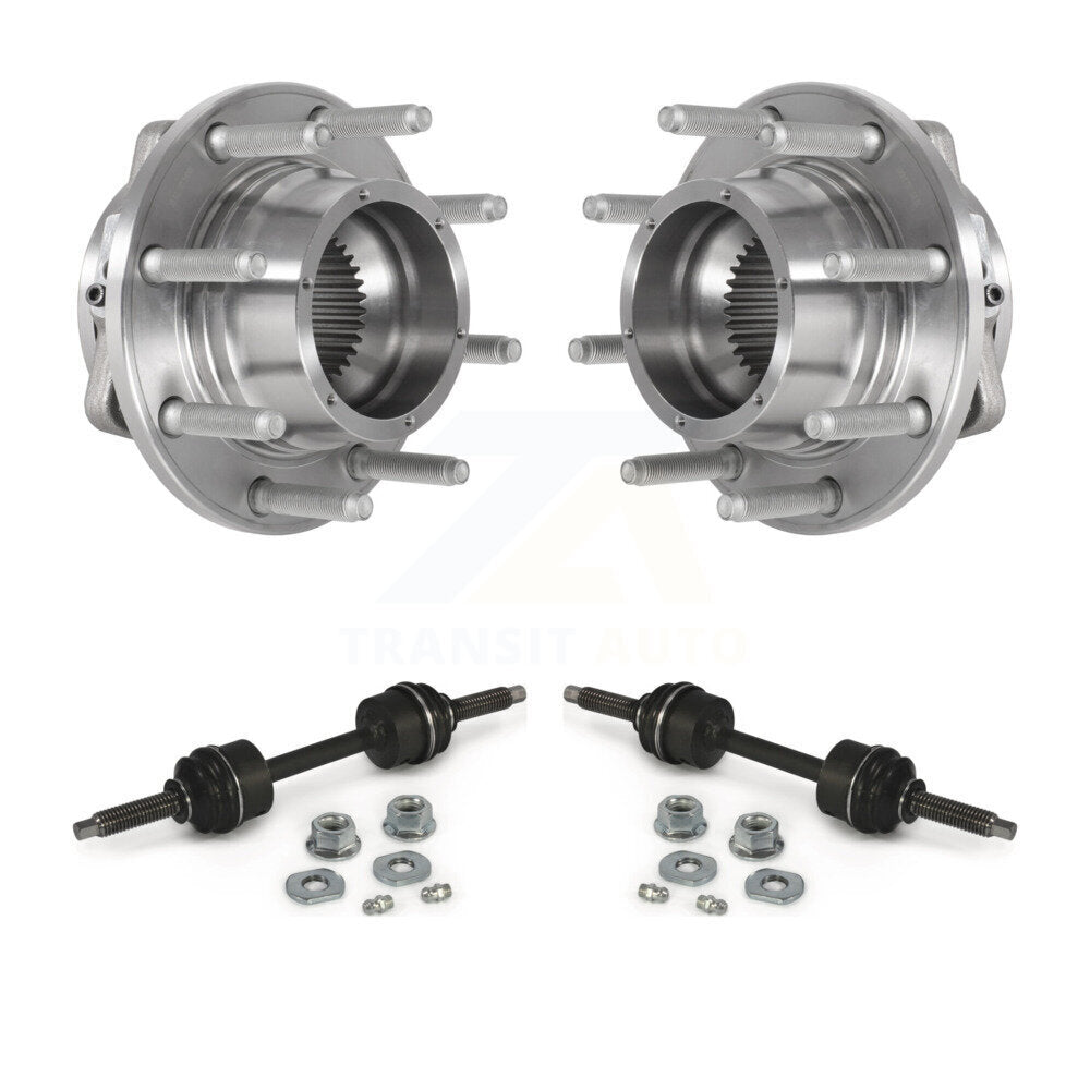 Ensemble de roulement de moyeu avant et Kit de liaison pour Ford F-350 Super Duty F-250 4WD