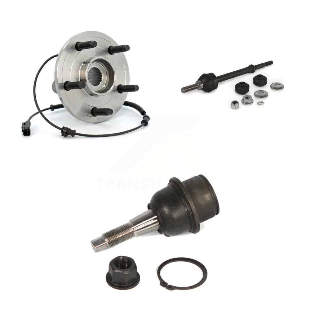 Ensemble de roulement avant, Joint à rotule inférieur, Kit de liaison de barre stabilisatrice pour Dodge Ram 1500 4W