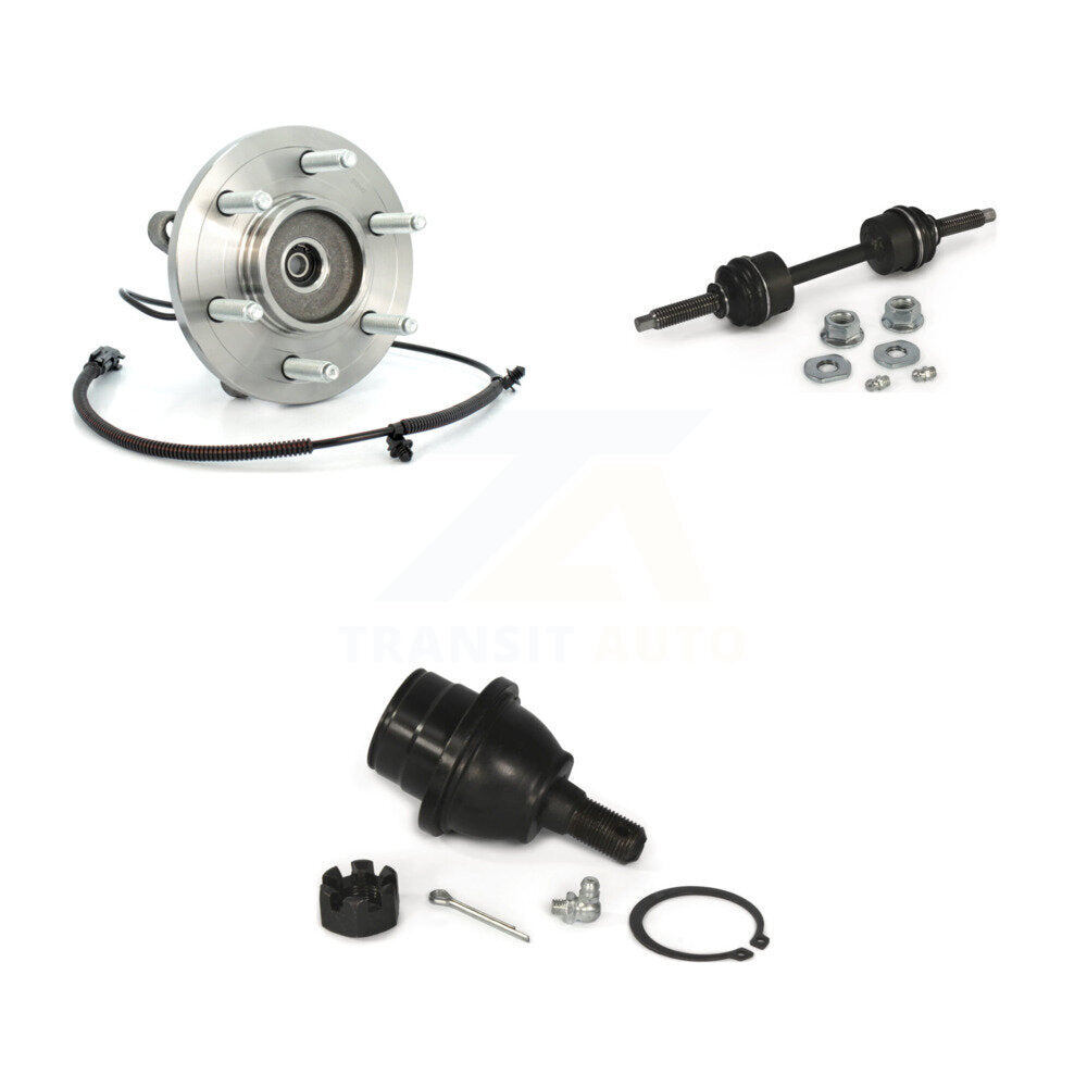 Kit de liaison de roulement de moyeu avant, rotule inférieure et barre stabilisatrice, pour Ford F-15