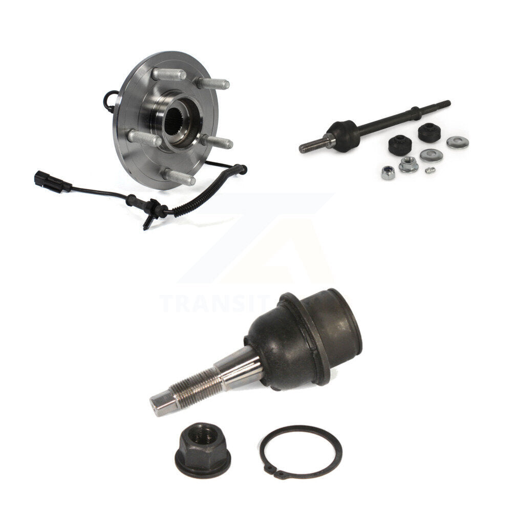 Kit de joints à rotule inférieurs et de barres stabilisatrices, roulement de moyeu avant, pour Ram 1500 Classic 4WD
