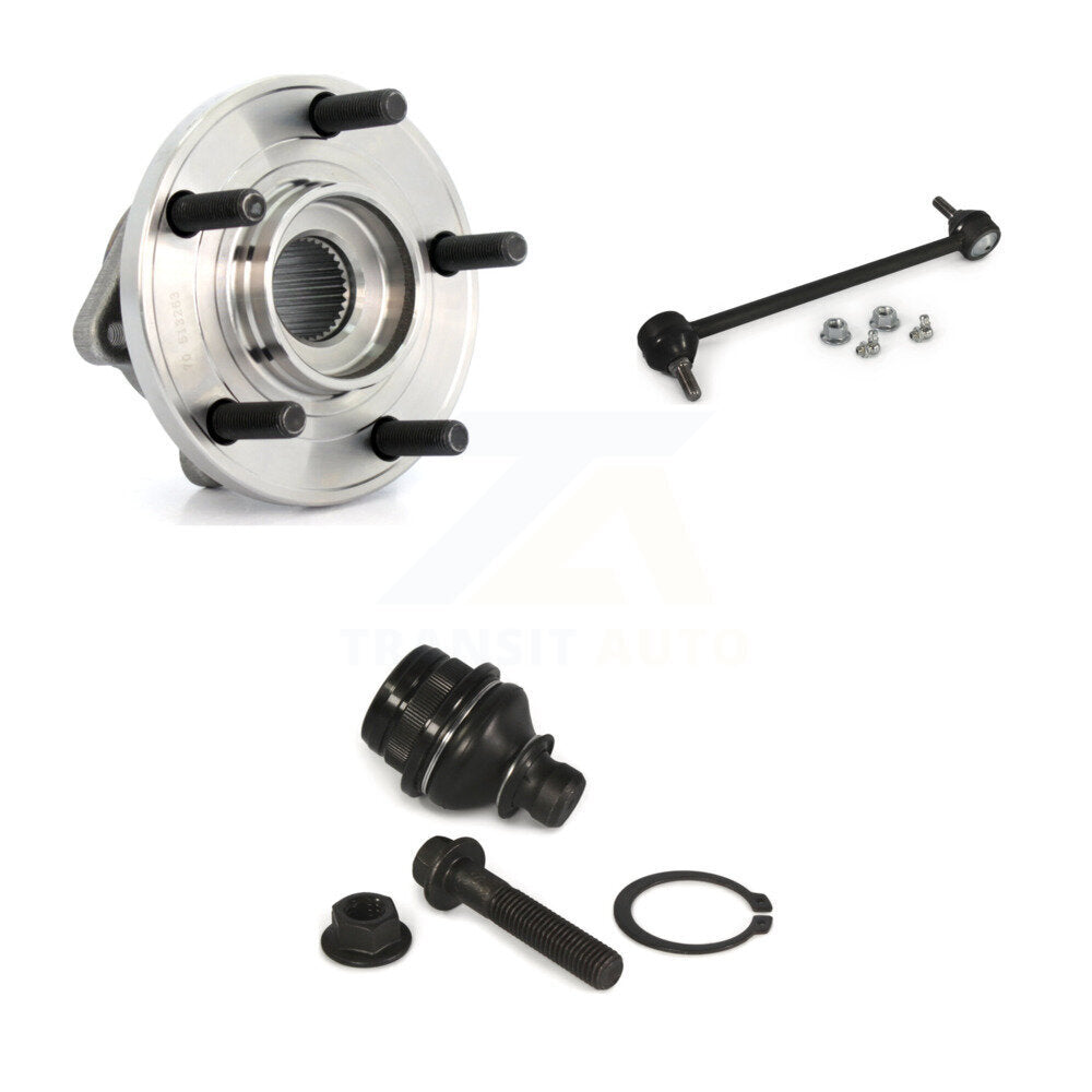 Ensemble de roulement avant, Joint à rotule inférieur, Kit de liaison de barre stabilisatrice pour Dodge Caliber 2009