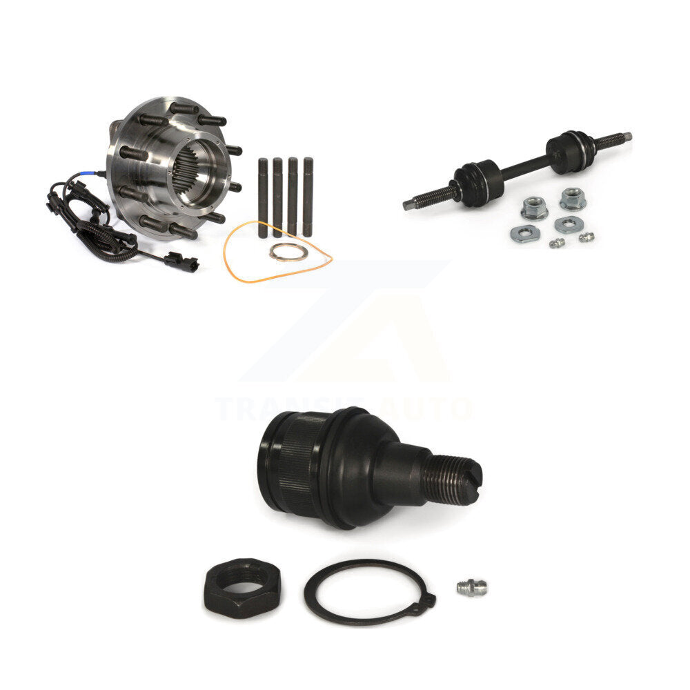 Kit de joints à rotule inférieurs et de barres stabilisatrices, roulement de moyeu avant, pour Ford F-450 Super Dut