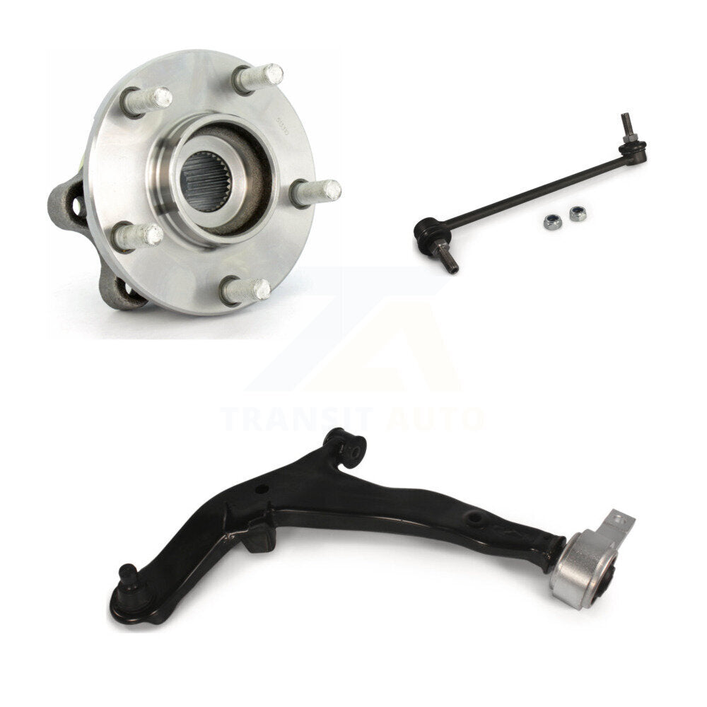 Kit de bras de commande et de liaison inférieurs, roulement de moyeu avant gauche, pour Nissan Murano 2003 – 2007