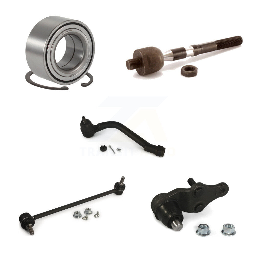 Kit de liaison de biellette de direction, roulement de roue avant gauche, Joint à rotule inférieur (5 pièces) pour Kia Optima