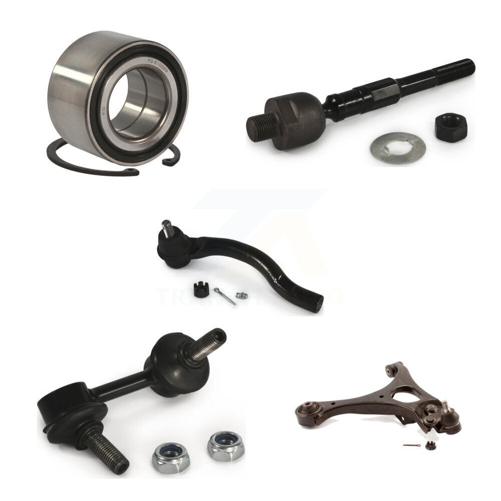 Kit de liaison de biellette de direction, roulement avant gauche, bras de commande inférieur (5 pièces) pour Honda Civic 1.8
