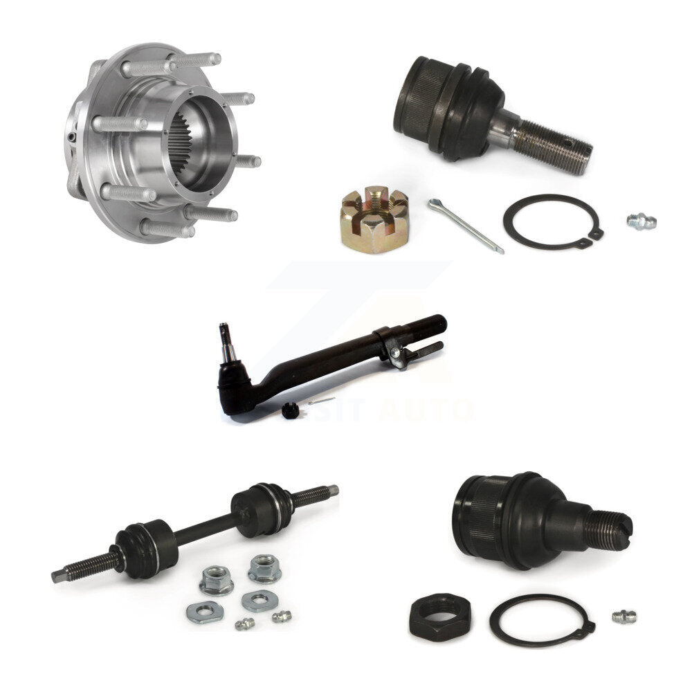 Kit de biellette de direction extérieure et de barre stabilisatrice, roulement avant gauche, joint à rotule supérieur et inférieur, pour