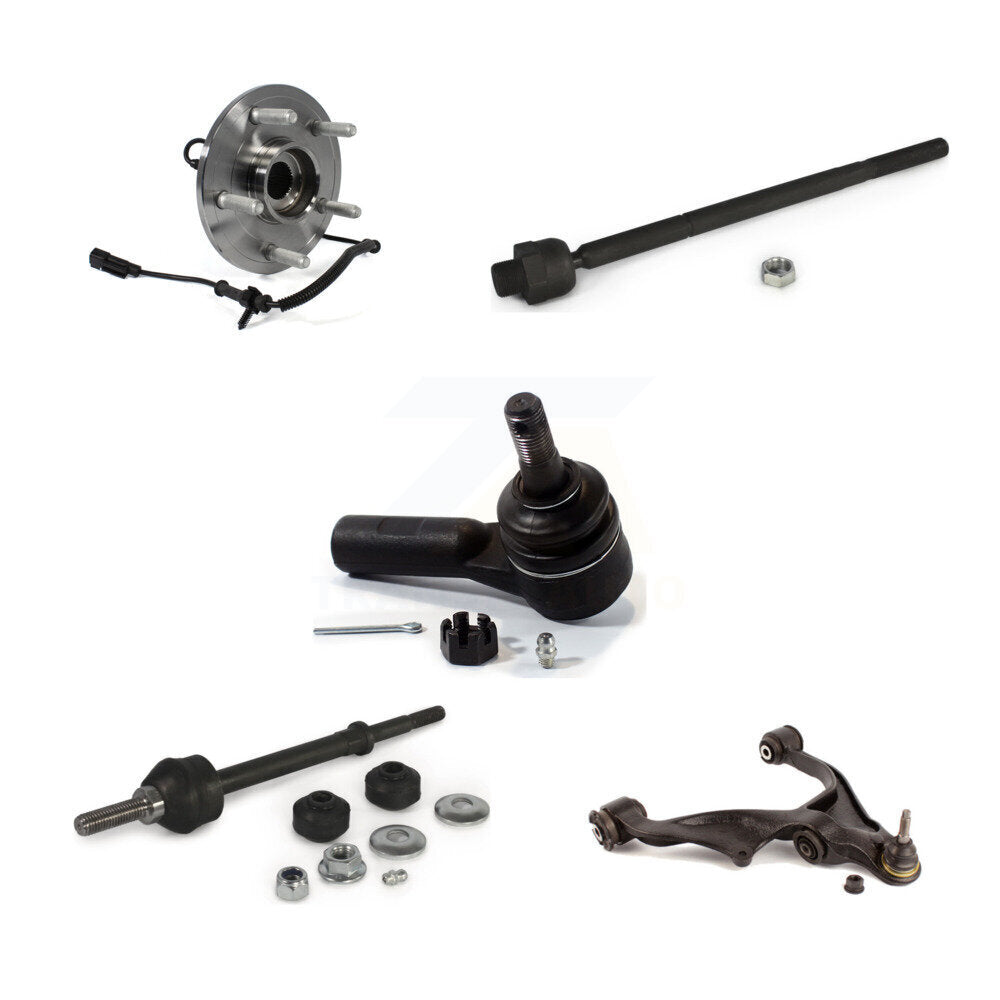 Kit de liaison de biellette de direction, roulement avant droit, bras de commande inférieur (5 pièces) pour 12 Ram 1500 4W