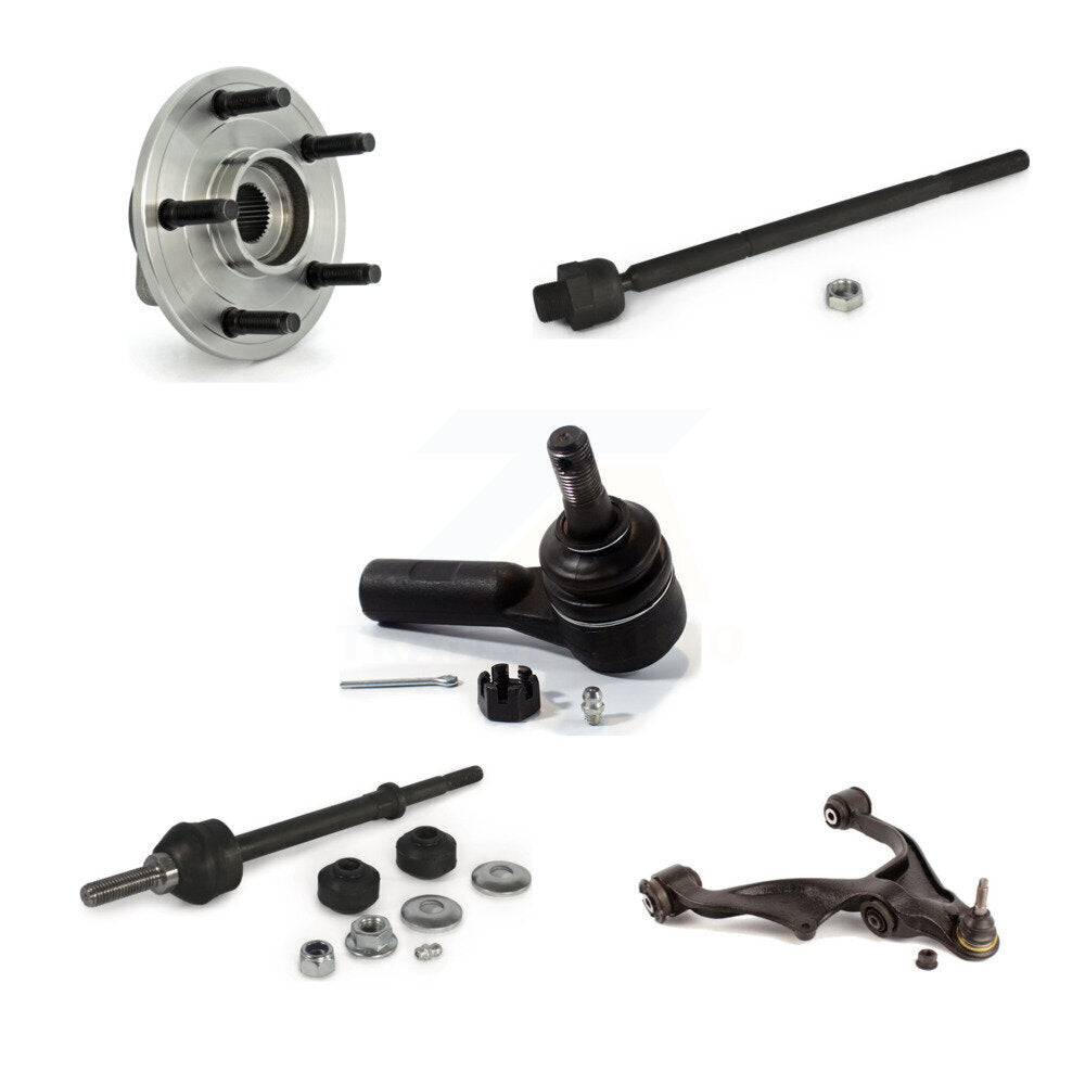 Kit de liaison de biellette de direction, roulement avant droit, bras de commande inférieur (5 pièces) pour Dodge Ram 1500