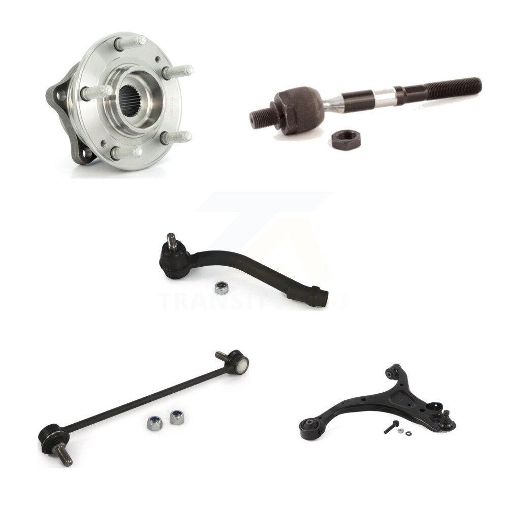 Kit de liaison de biellette de direction, roulement avant gauche, bras de commande inférieur (5 pièces) pour Hyundai Santa F