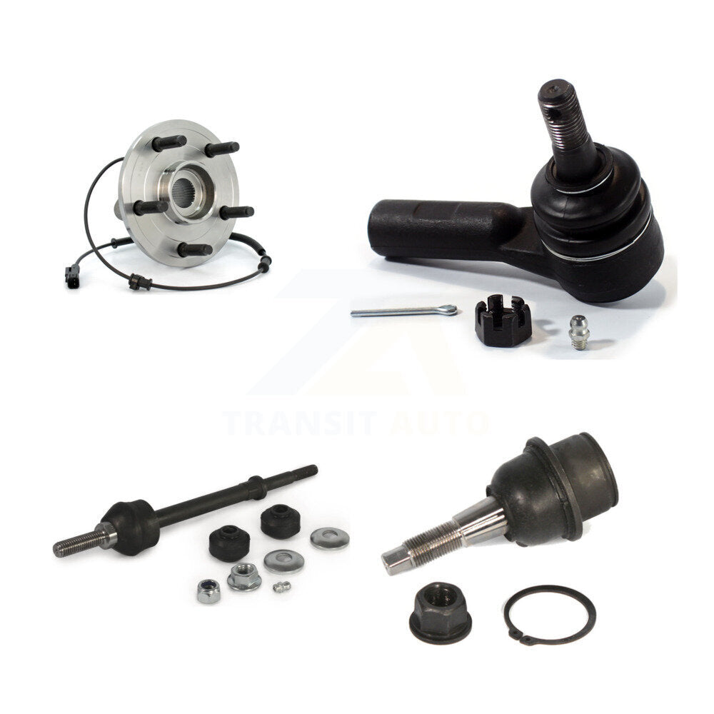 Kit de liaison de biellette de direction extérieure, roulement de moyeu avant, Joint à rotule inférieur, pour Dodge Ram 1500 4W