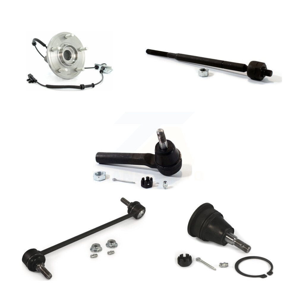 Kit de liaison de biellette de direction de rotule inférieure de roulement avant (5 pièces) pour Dodge Grand Caravan et