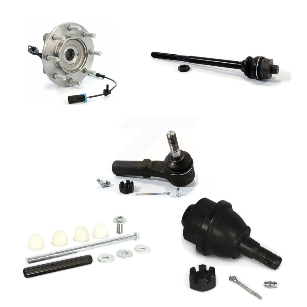 Kit de liaison de biellette de direction, roulement de moyeu avant, Joint à rotule inférieur (5 pièces) pour GMC Sierra 3500 H