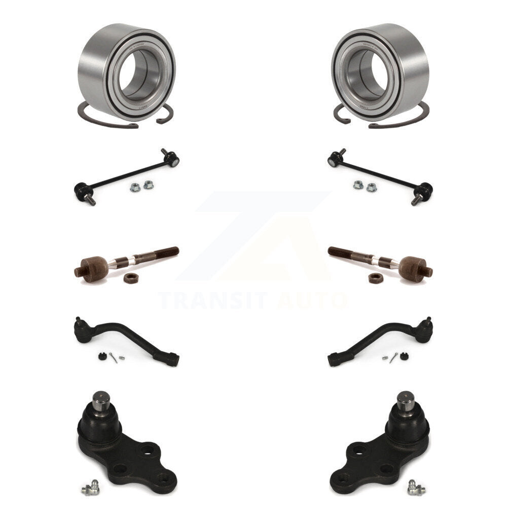 Kit de biellette de direction intérieure et extérieure de rotule inférieure de roulement avant pour Hyundai Sonat
