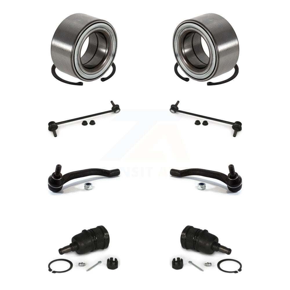 Kit de liaison de biellette de direction extérieure de rotule inférieure de roulement avant (8 pièces) pour Honda Pilot MDX