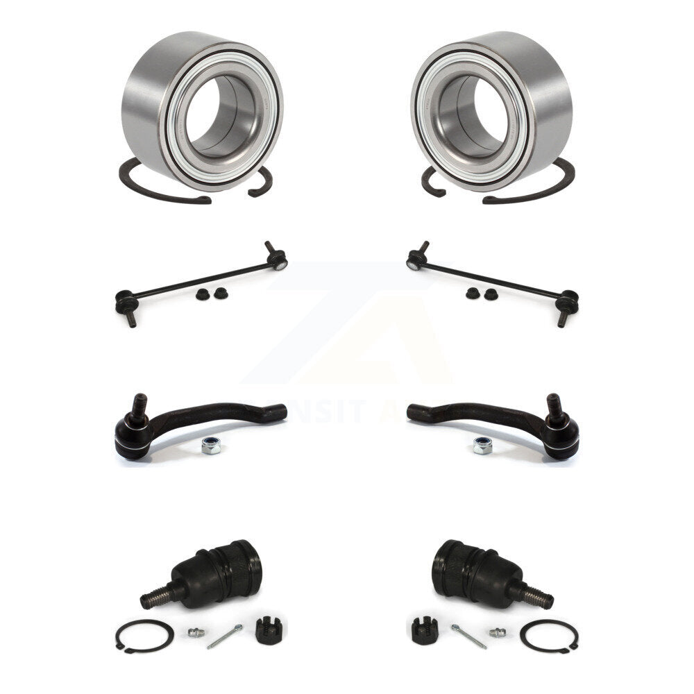 Kit de liaison de biellette de direction extérieure de rotule inférieure de roulement avant (8 pièces) pour Honda Pilot MDX