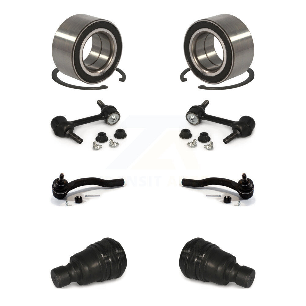 Kit de biellette de direction et de liaison extérieure de rotule inférieure de roulement avant (8 pièces) pour Ford Edge MKX