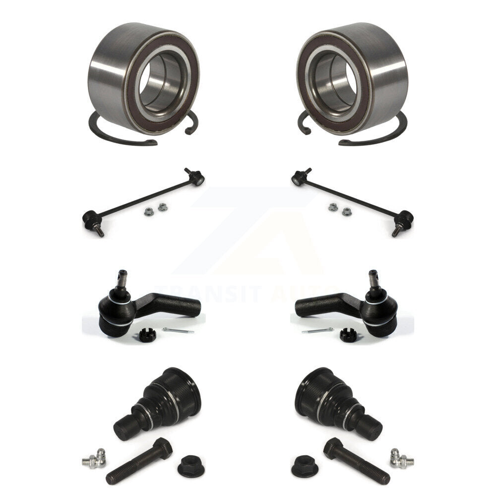 Kit de liaison de barre stabilisatrice de biellette de direction extérieure de rotule inférieure de roulement avant (8 pièces) pour Mazda