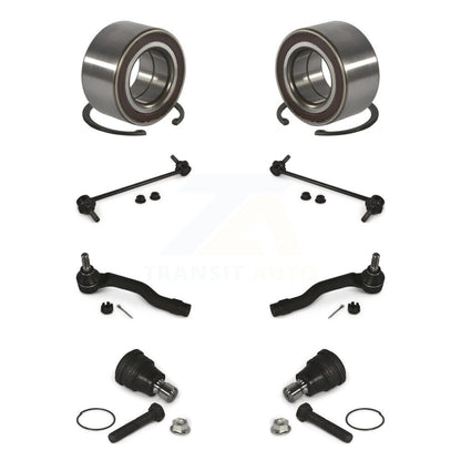 Kit de biellette de direction et de liaison extérieure de rotule inférieure de roulement avant (8 pièces) pour Mazda 2 11-14