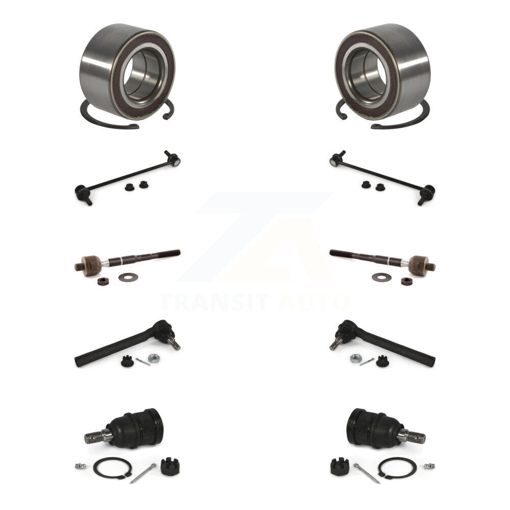 Kit de biellette de direction et de liaison intérieure extérieure de rotule inférieure de roulement avant pour Honda Odyssey