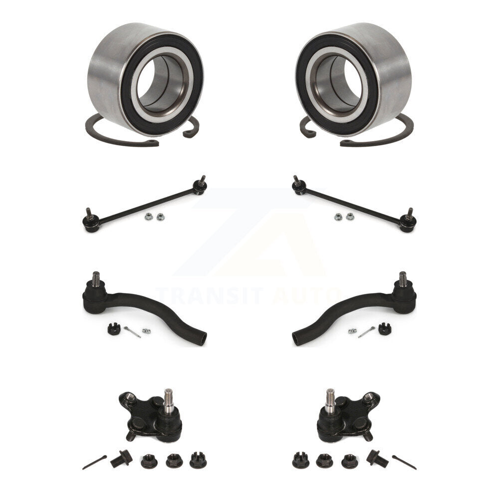 Kit de liaison de biellette de direction extérieure de rotule inférieure de roulement avant (8 pièces) pour Honda Civic ILX
