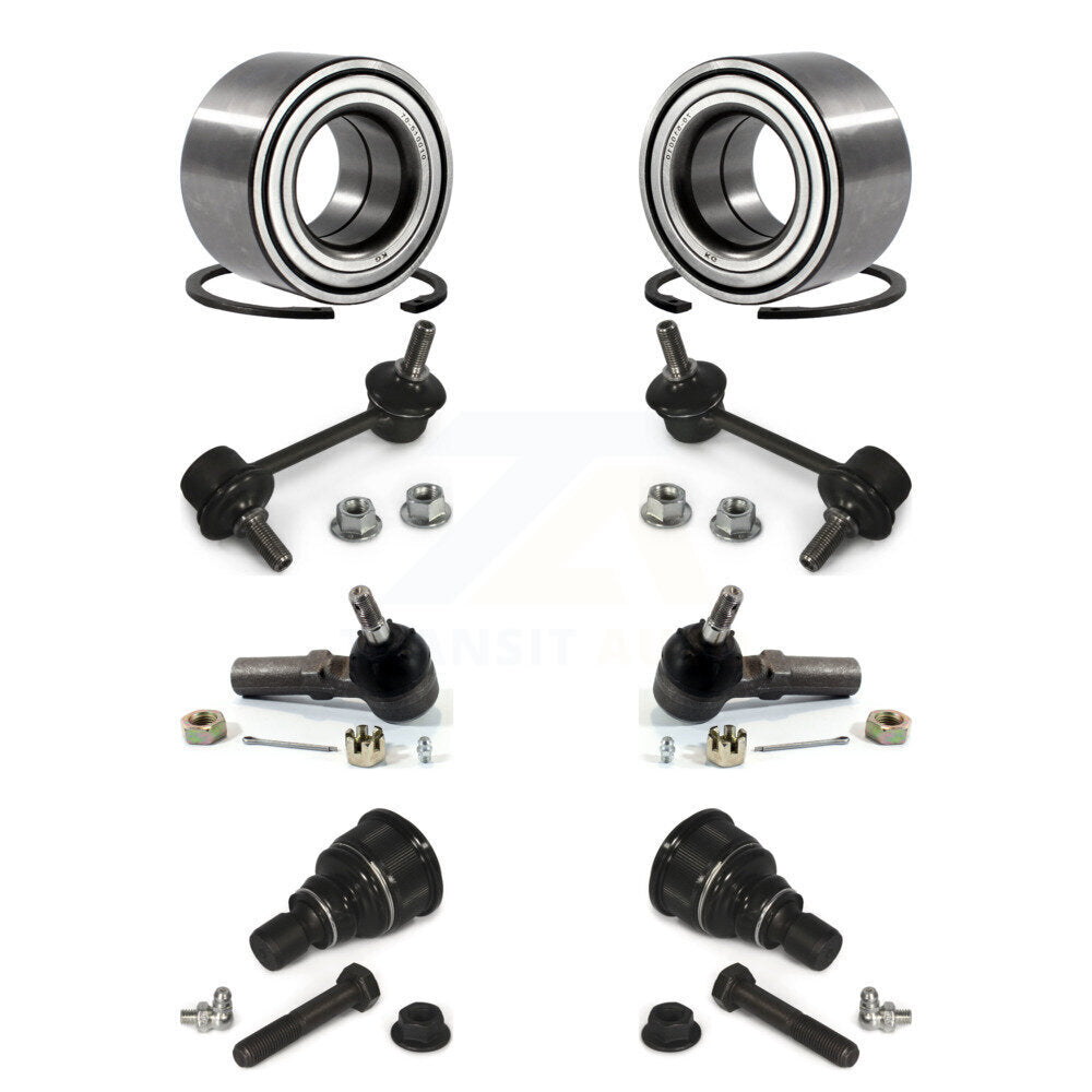 Kit de liaison de biellette de direction extérieure de rotule inférieure de roulement avant (8 pièces) pour Mazda 626 98-02