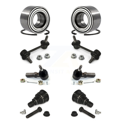 Kit de liaison de biellette de direction extérieure de rotule inférieure de roulement avant (8 pièces) pour Mazda 626 98-02