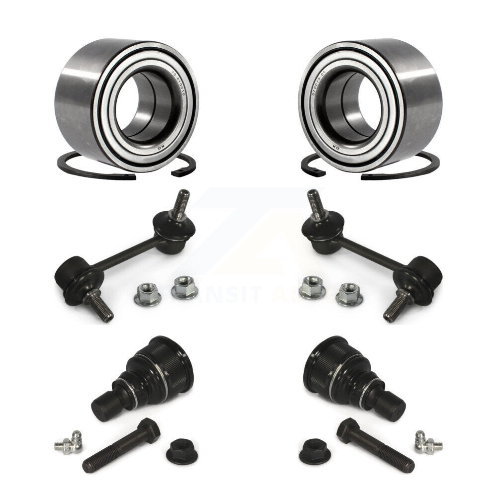 Kit de rotule inférieure de roulement de roue avant et de liaison de barre stabilisatrice pour Mazda 62 de 1998 à 2002