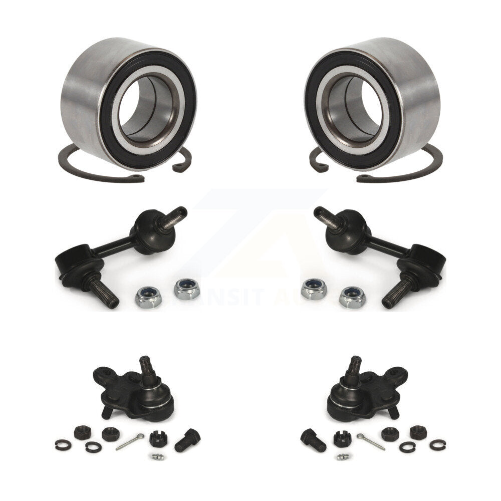 Kit de liaison de barre stabilisatrice de rotule inférieure de roulement avant (6 pièces) pour Honda Civic Acura CS