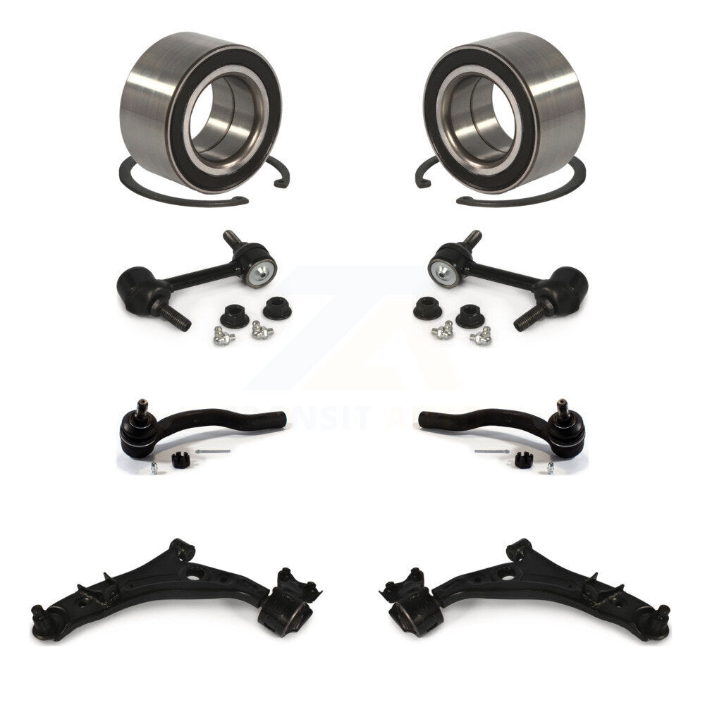 Kit de biellette de direction et de liaison extérieure, bras de commande inférieur, roulement avant (8 pièces) pour Ford Edge MK