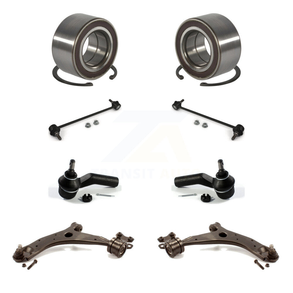 Kit de liaison de biellette de direction extérieure, bras de commande inférieur, roulement avant (8 pièces) pour Mazda 3 5 Spor