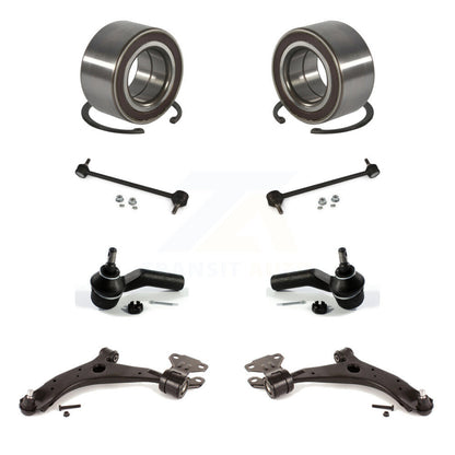 Kit de biellette de direction et de liaison extérieure, bras de commande inférieur, roulement avant (8 pièces) pour Mazda 3 Spor