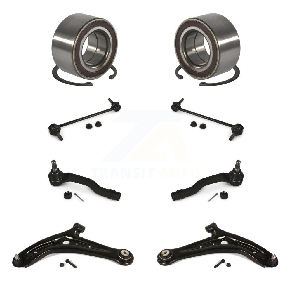 Kit de biellette de direction et de liaison extérieure, bras de commande inférieur à roulement avant (8 pièces) pour Mazda 11-14