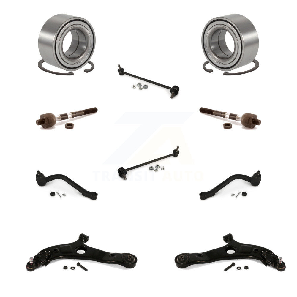 Kit de liaison d'extrémité de biellette de direction intérieure et extérieure, bras de commande inférieur, roulement avant, pour Kia Optima