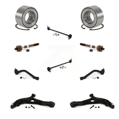 Kit de liaison d'extrémité de biellette de direction intérieure et extérieure, bras de commande inférieur, roulement avant, pour Kia Optima