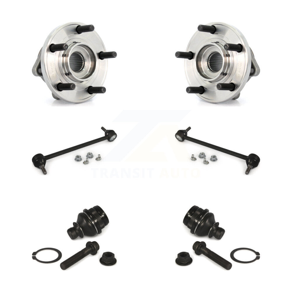 Ensemble de roulement avant, Joint à rotule inférieur, Kit de liaison de barre stabilisatrice pour Dodge Caliber 2009