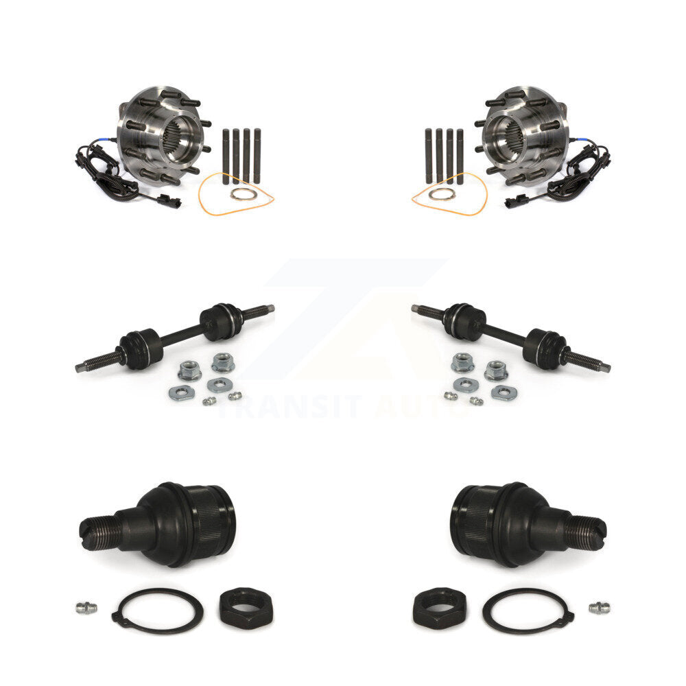 Kit de joints à rotule inférieurs et de barres stabilisatrices, roulement de moyeu avant, pour Ford F-450 Super Dut