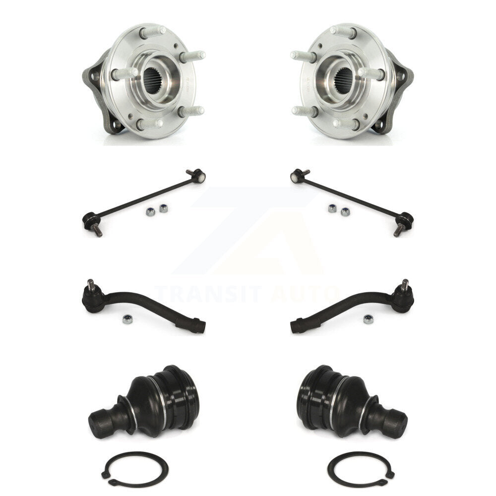 Kit de liaison de biellette de direction extérieure de rotule inférieure de roulement avant (8 pièces) pour Hyundai Santa F