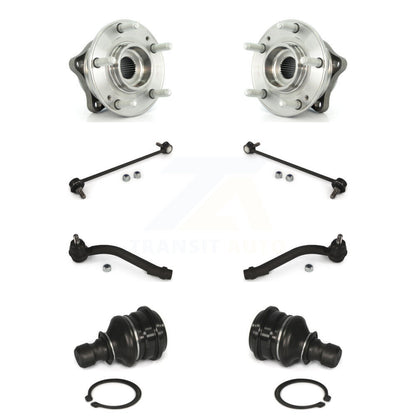 Kit de liaison de biellette de direction extérieure de rotule inférieure de roulement avant (8 pièces) pour Hyundai Santa F