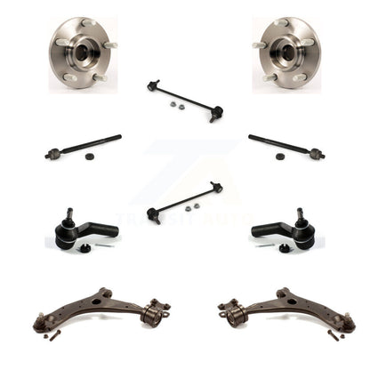 Kit de liaison de biellette de direction intérieure et extérieure, bras de commande inférieur, roulement avant (10 pièces) pour Mazda 3