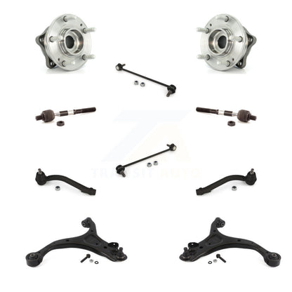 Kit de liaison de biellette de direction intérieure et extérieure, bras de commande inférieur, roulement avant (10 pièces) pour Hyundai