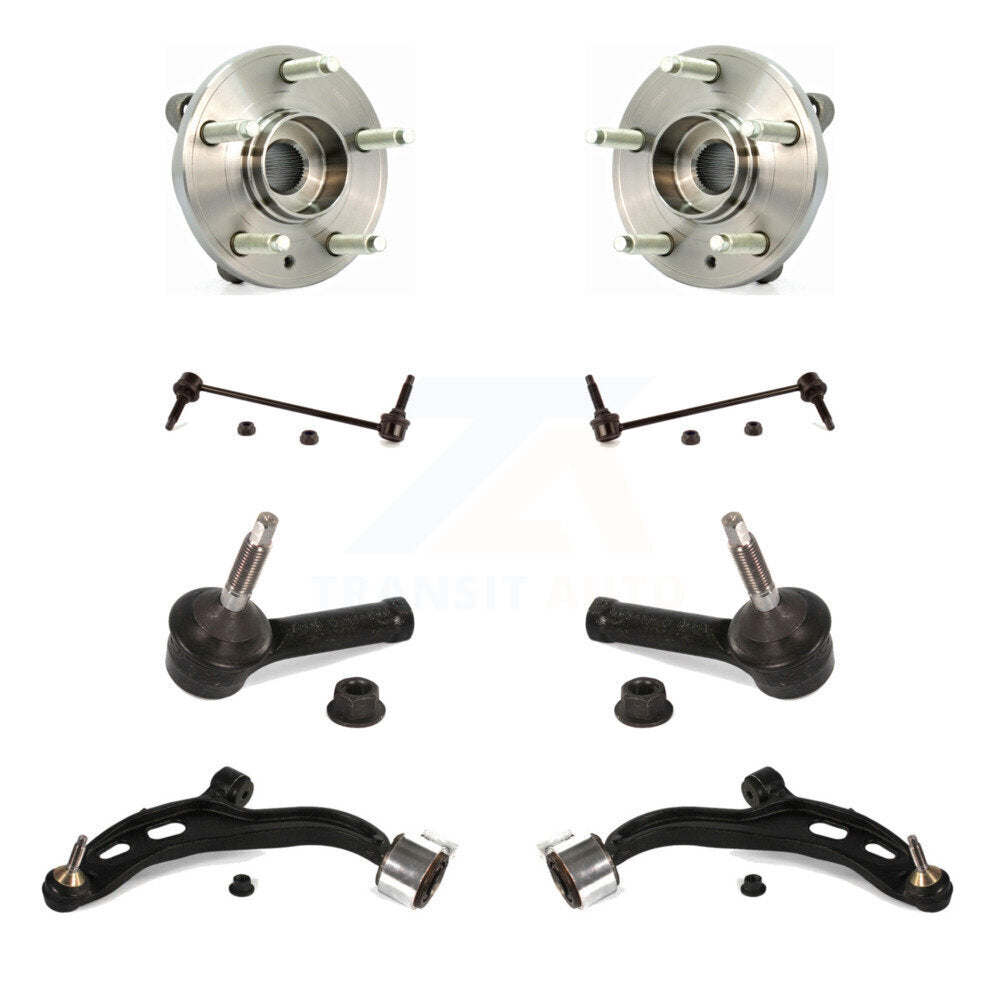 Kit de biellette de direction et de liaison extérieure, bras de commande inférieur, roulement avant (8 pièces) pour Ford Flex MK