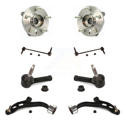 Kit de biellette de direction et de liaison extérieure, bras de commande inférieur, roulement avant (8 pièces) pour Ford Flex MK