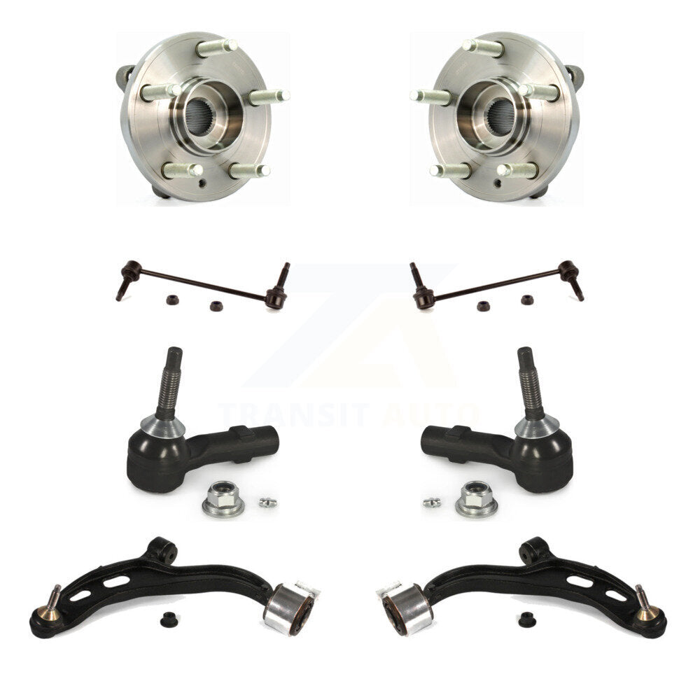 Kit de biellette de direction et de liaison extérieure, bras de commande inférieur, roulement avant (8 pièces) pour Ford Flex MK
