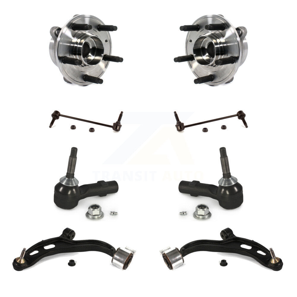 Kit de liaison de biellette de direction extérieure, bras de commande inférieur, roulement avant (8 pièces) pour Ford Taurus SH