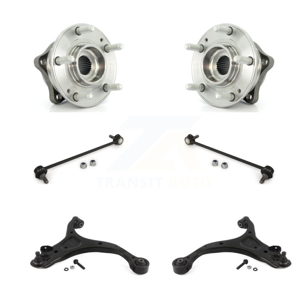 Kit de liaison de bras de commande inférieur, roulement avant (6 pièces) pour Hyundai Santa Fe Kia Sorento