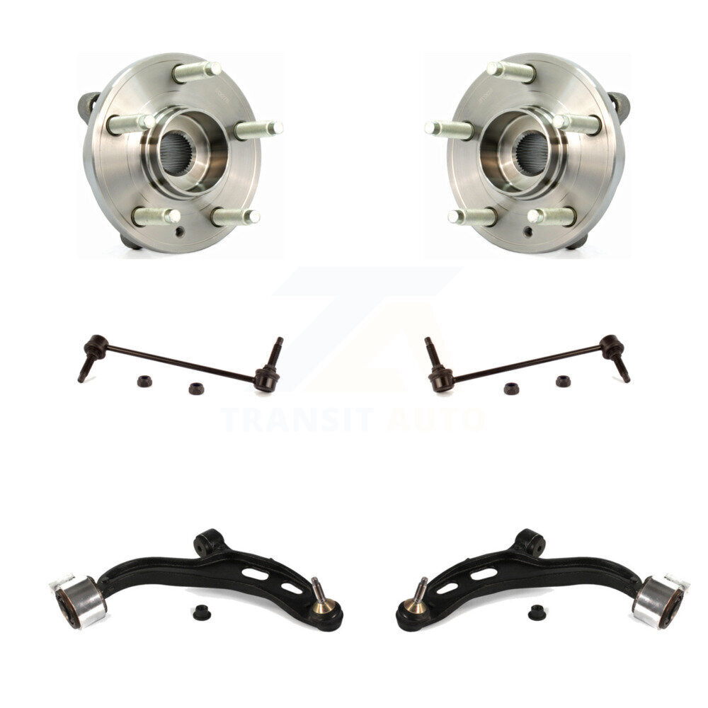 Kit de liaison de bras de commande inférieur, roulement avant (6 pièces) pour Ford Flex Taurus Lincoln MKT